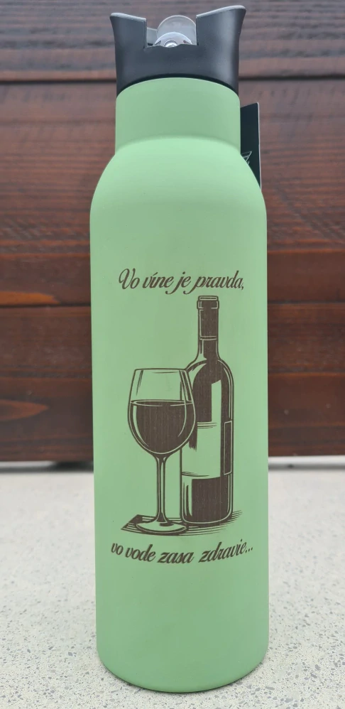 Termofľaša 500 ml nerezová so slamkou personalizovaná